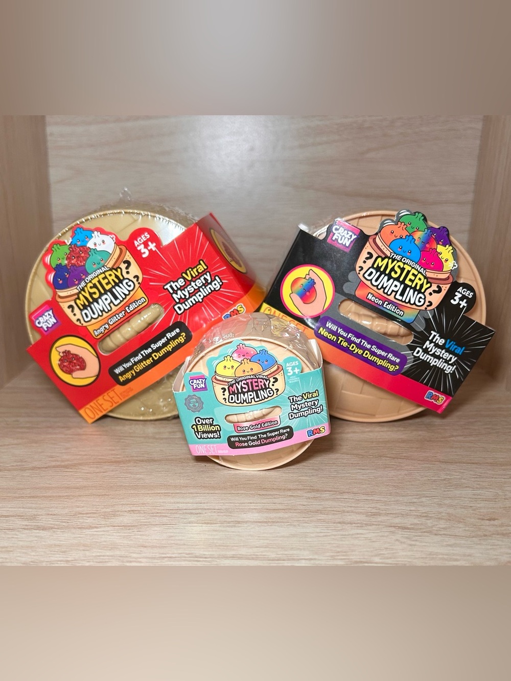 RMS Crazy Fun Mystery Squishy Dumplings - Set of 3